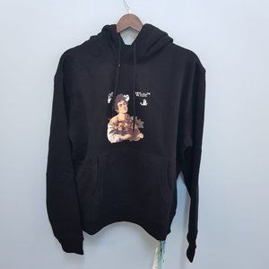 Off-White Black Hoodie With Caravaggio Boy Painting